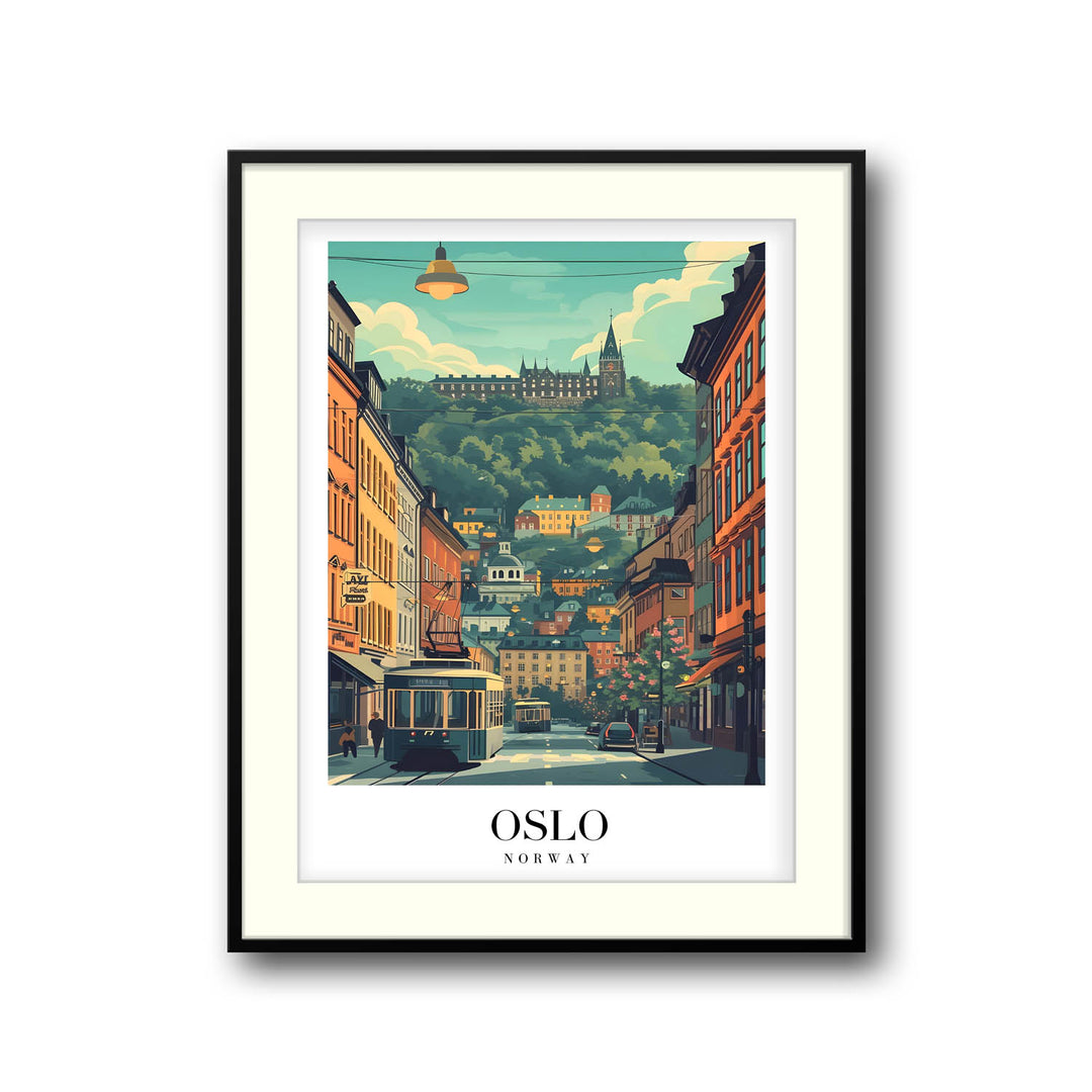 Streets of Oslo - Cities Paintings