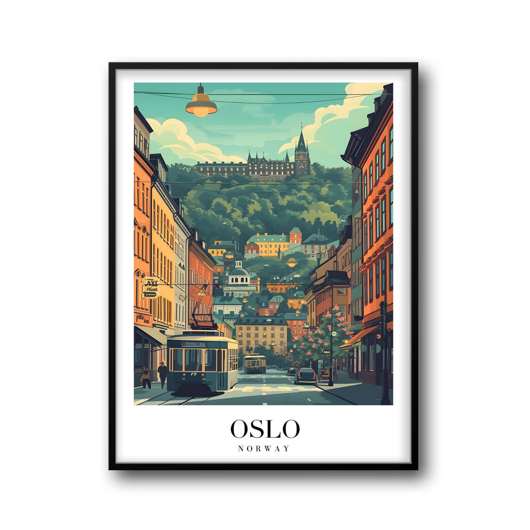 Streets of Oslo - Cities Paintings