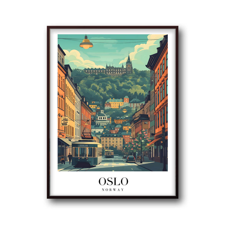 Streets of Oslo - Cities Paintings