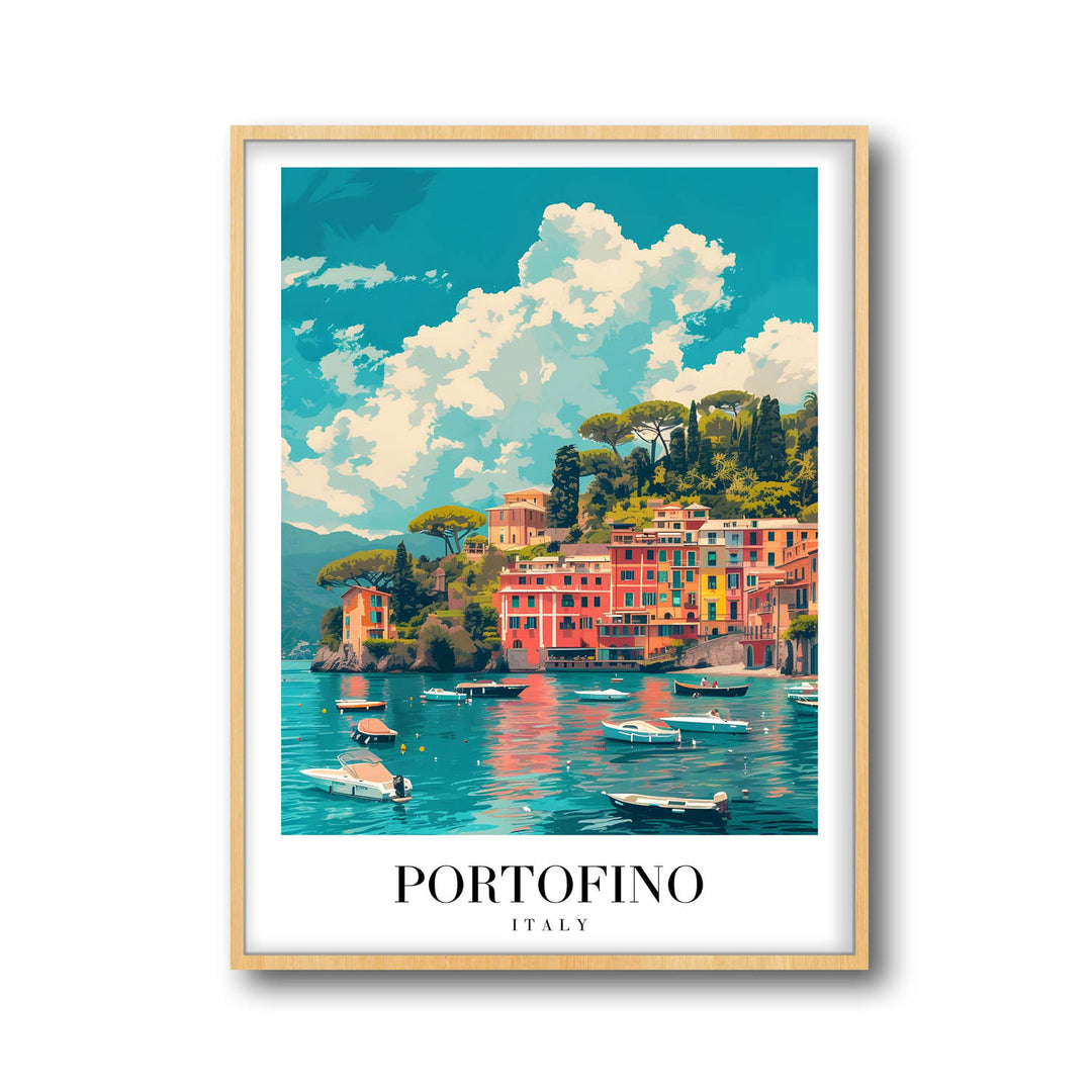 Portofino Beach - Cities Paintings