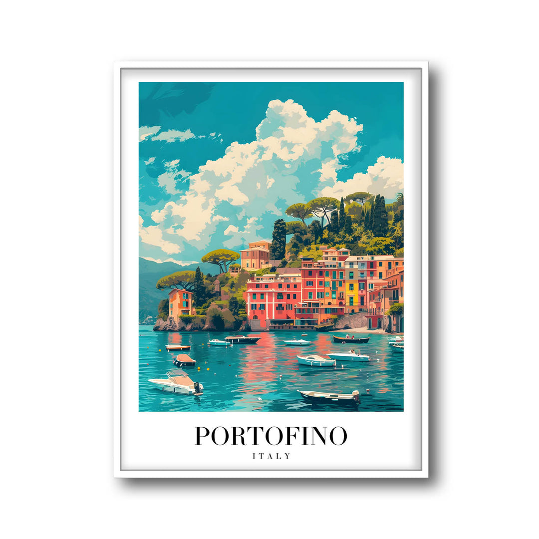 Portofino Beach - Cities Paintings