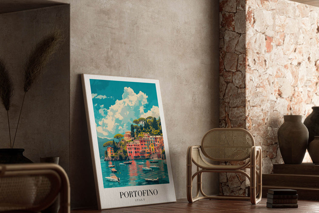 Portofino Beach - Cities Paintings