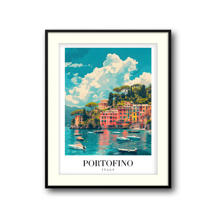 Portofino Beach - Cities Paintings