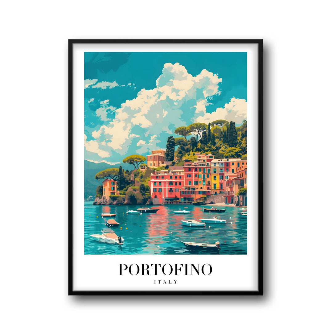 Portofino Beach - Cities Paintings