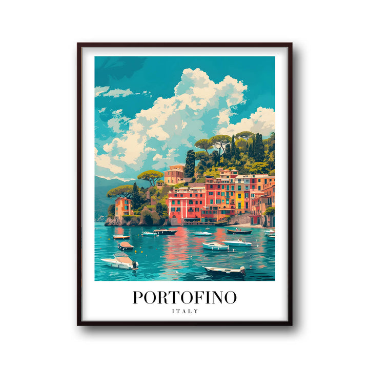 Portofino Beach - Cities Paintings