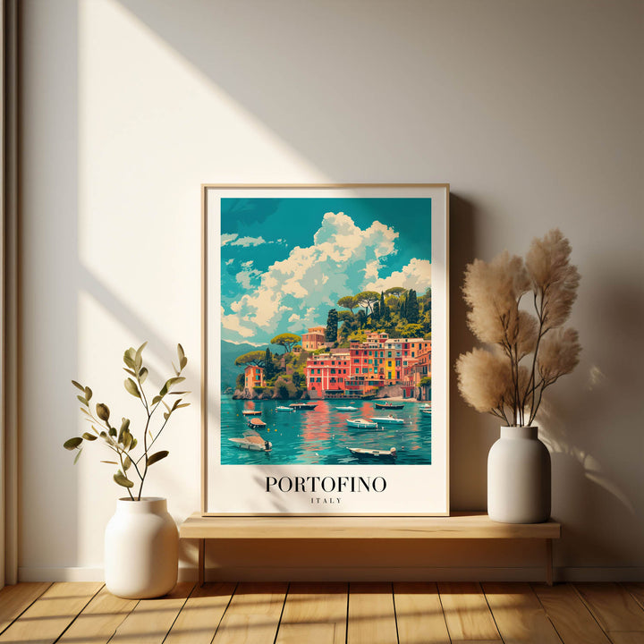 Portofino Beach - Cities Paintings