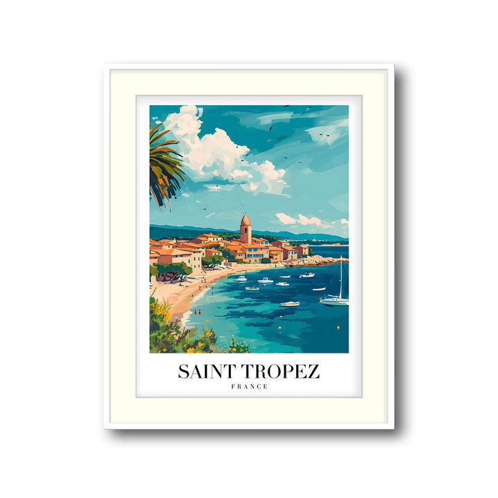 Saint Tropez Beach - Cities Paintings