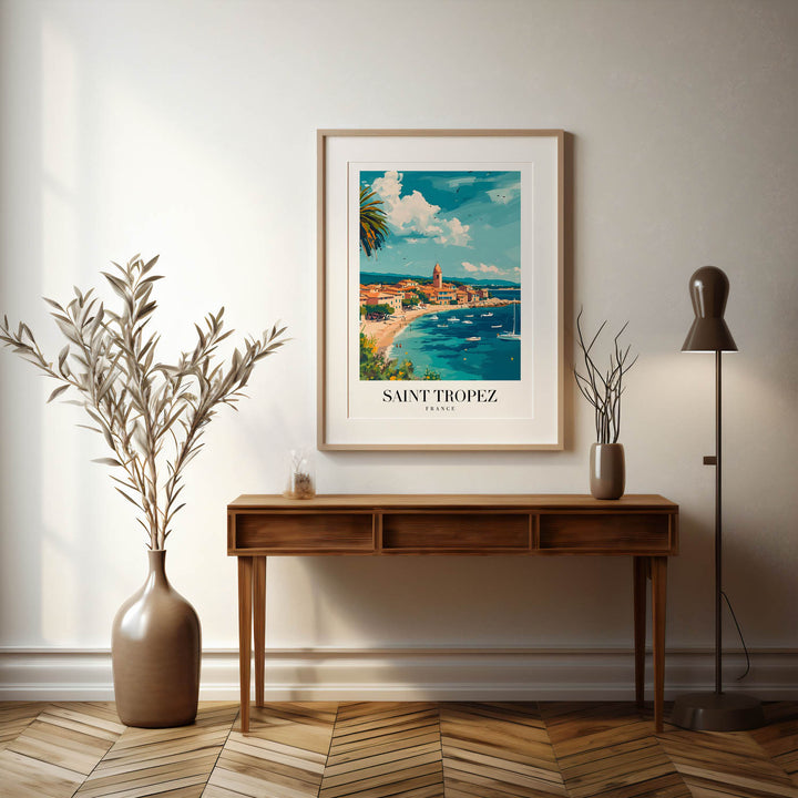 Saint Tropez Beach - Cities Paintings