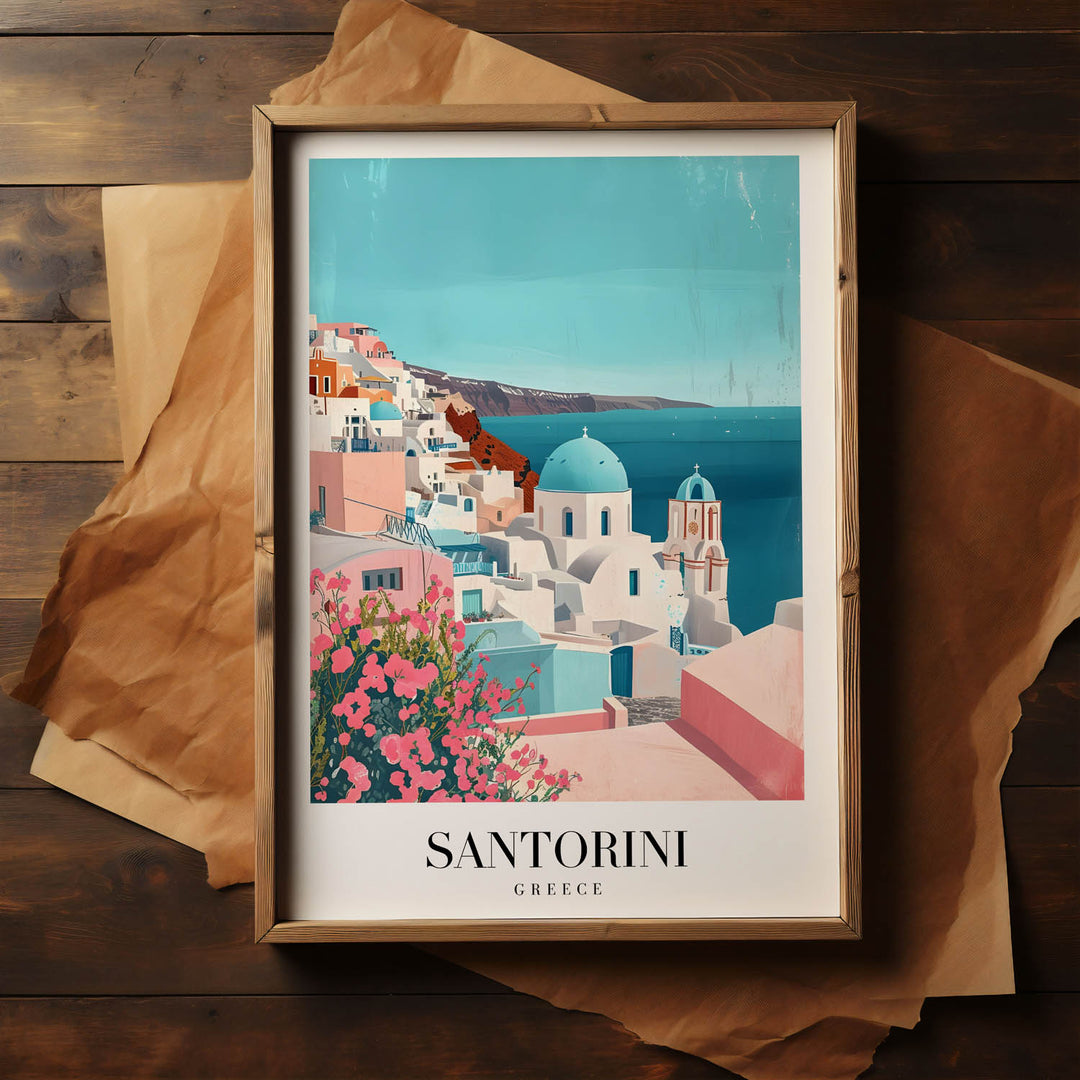 Blues of Santorini | Greece - Cities Paintings