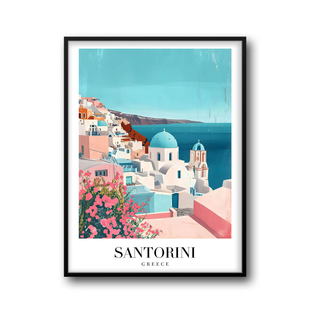 Blues of Santorini | Greece - Cities Paintings