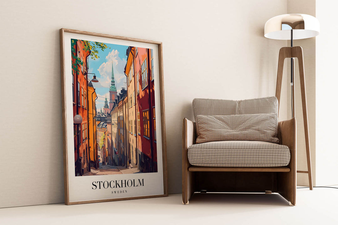 Streets of Stockholm - Cities Paintings