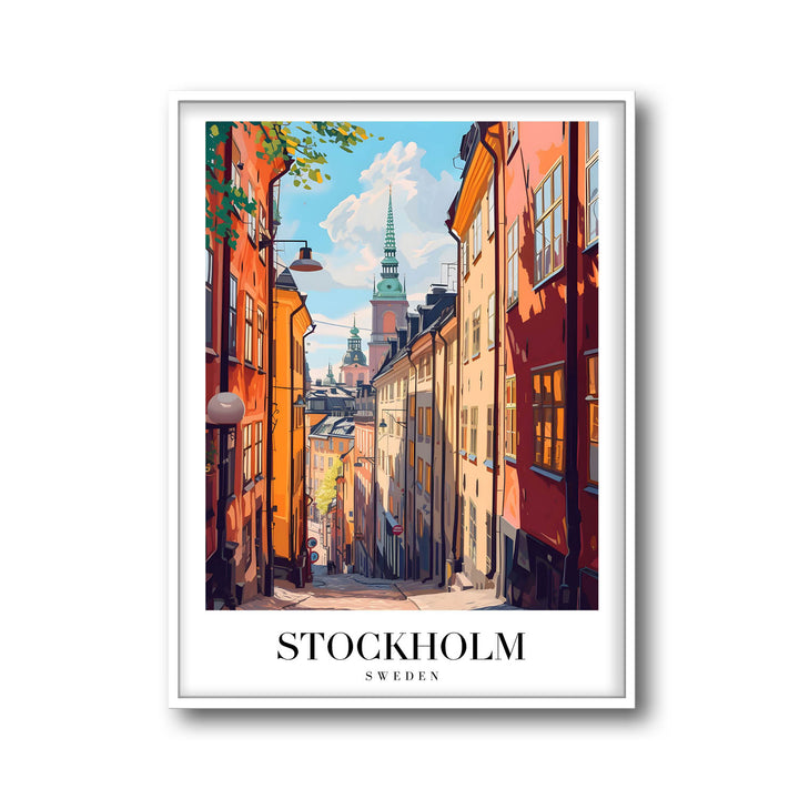 Streets of Stockholm - Cities Paintings