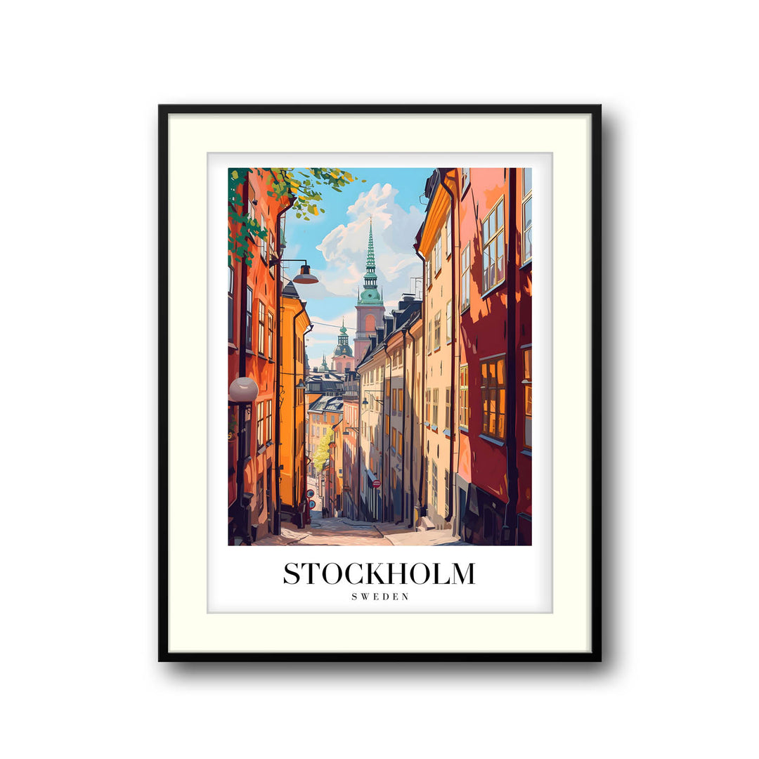 Streets of Stockholm - Cities Paintings