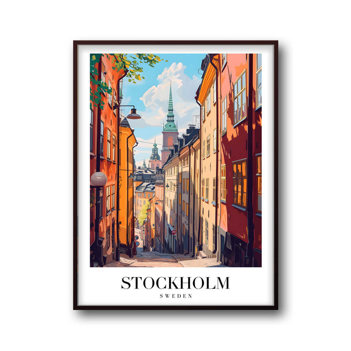 Streets of Stockholm - Cities Paintings