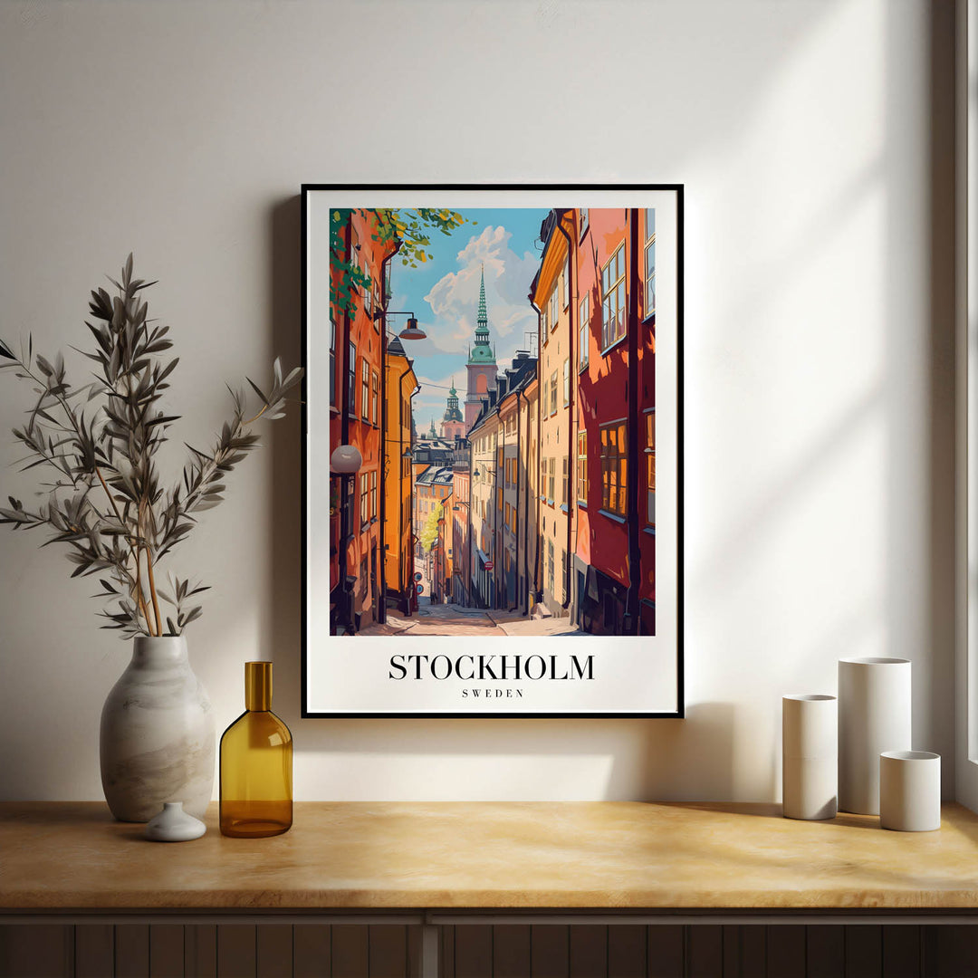 Streets of Stockholm - Cities Paintings