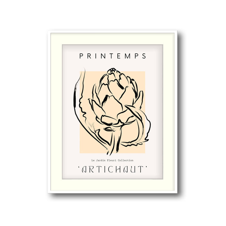 artichaut-en-fleurs art print - High-quality canvas print from Raremango