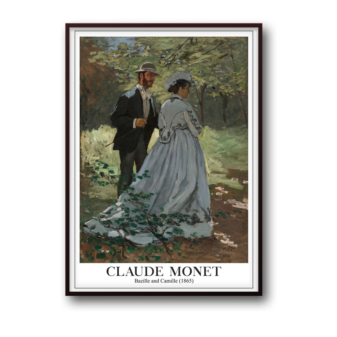 bazille-and-camille-1865-claude-monet canvas art - Shop art for home decor