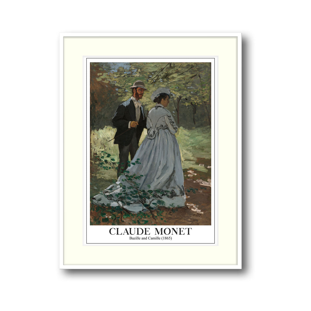 bazille-and-camille-1865-claude-monet canvas art - Shop art for home decor