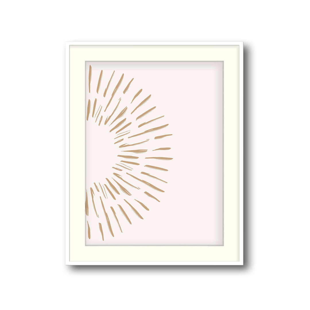 burst-white art print - High-quality canvas print from Raremango