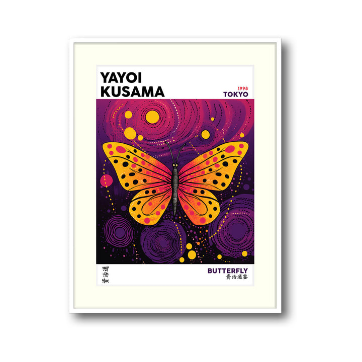 butterfly-yayoi-kusama canvas art - Shop art for home decor