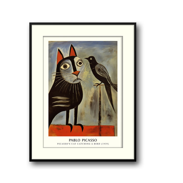 cat-catching-a-bird-pablo-picasso canvas art - Shop art for home decor