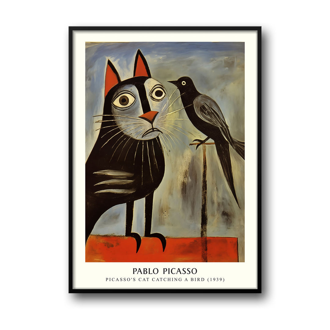 cat-catching-a-bird-pablo-picasso canvas art - Shop art for home decor