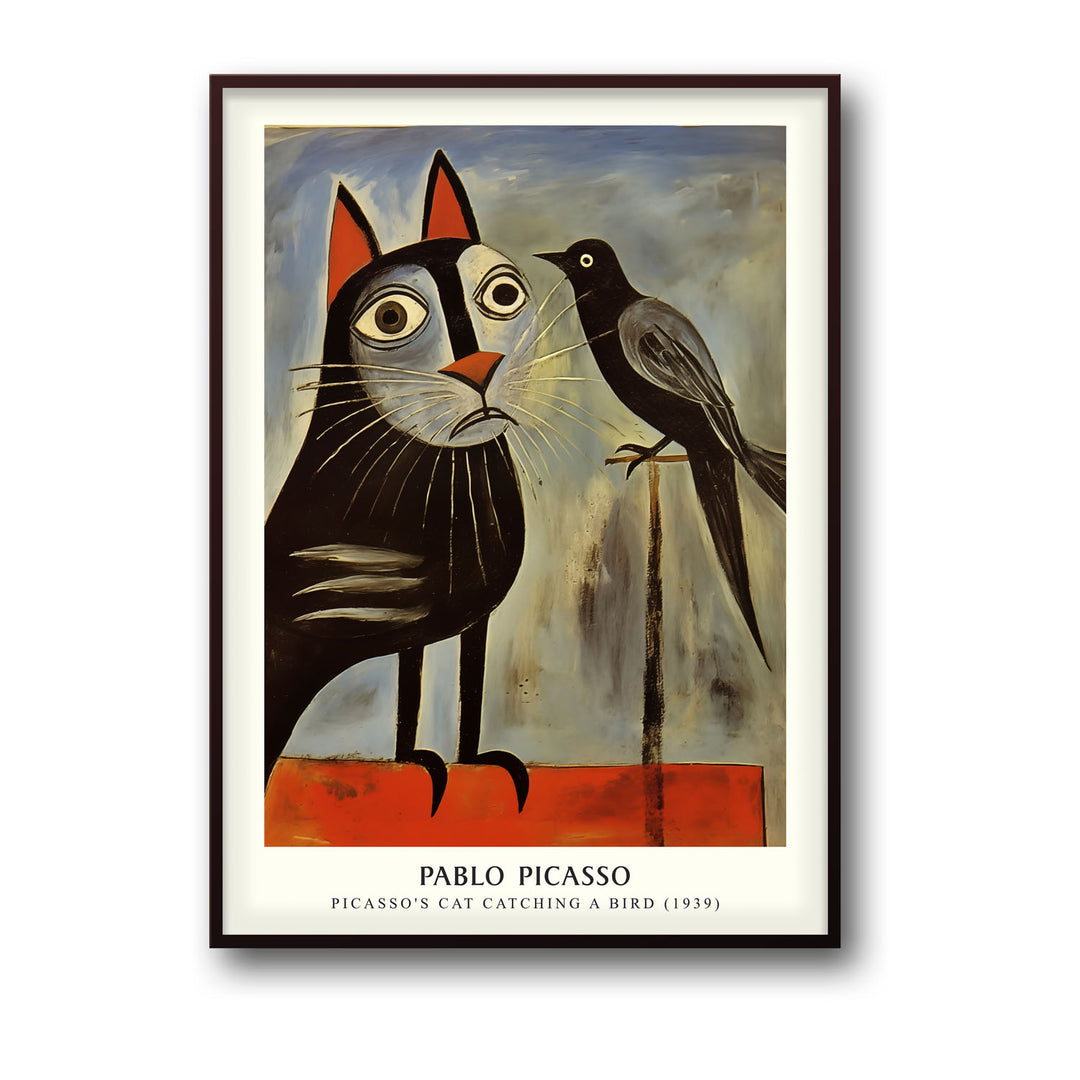 cat-catching-a-bird-pablo-picasso canvas art - Shop art for home decor