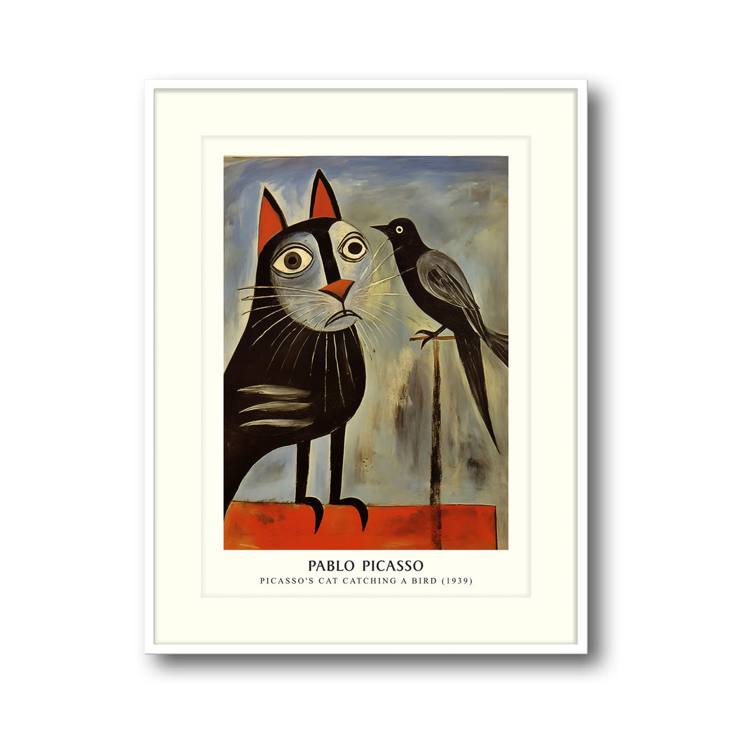 cat-catching-a-bird-pablo-picasso canvas art - Shop art for home decor