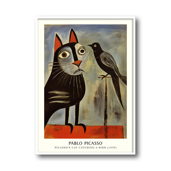 cat-catching-a-bird-pablo-picasso canvas art - Shop art for home decor