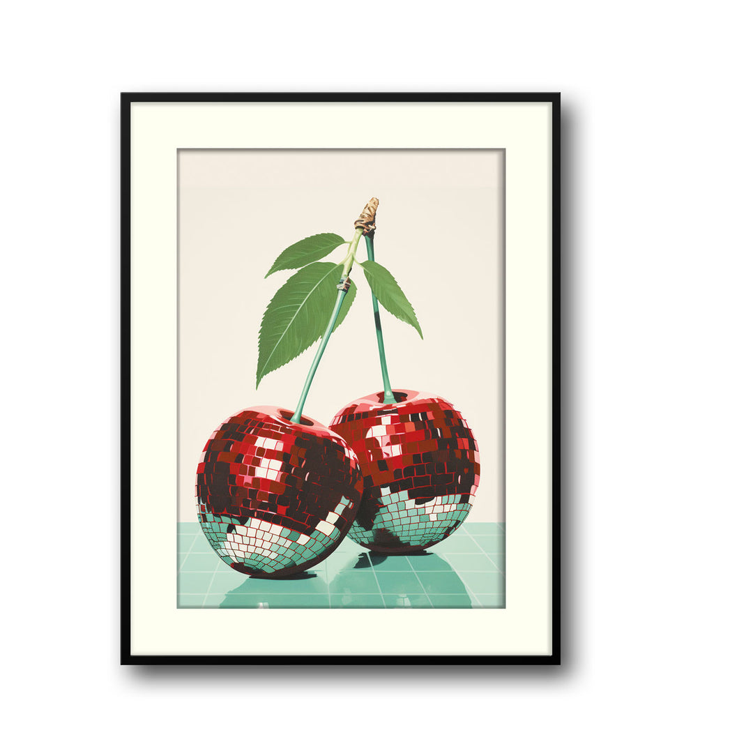 cherry-disco-balls canvas art - Shop art for home decor