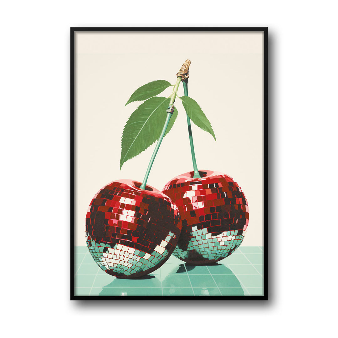 cherry-disco-balls canvas art - Shop art for home decor