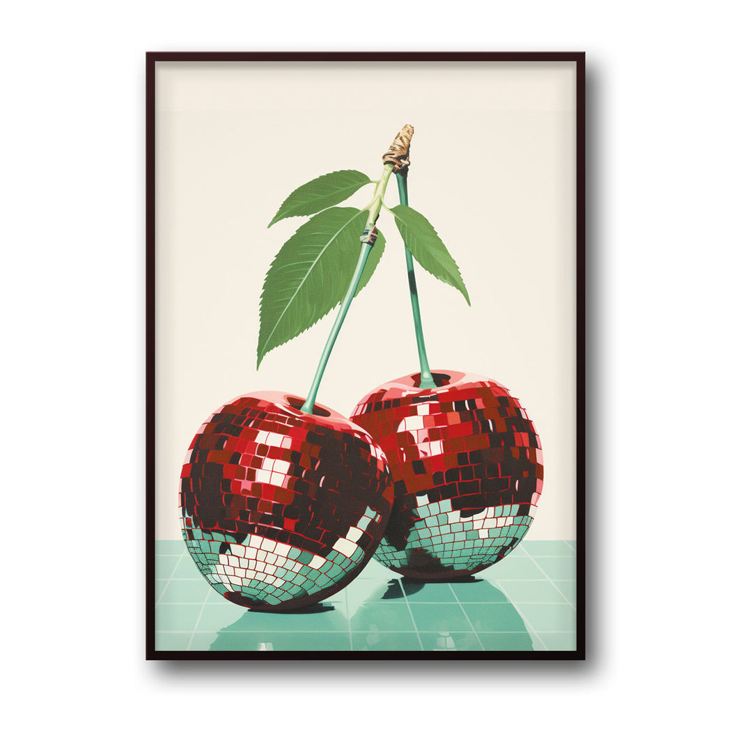 cherry-disco-balls canvas art - Shop art for home decor