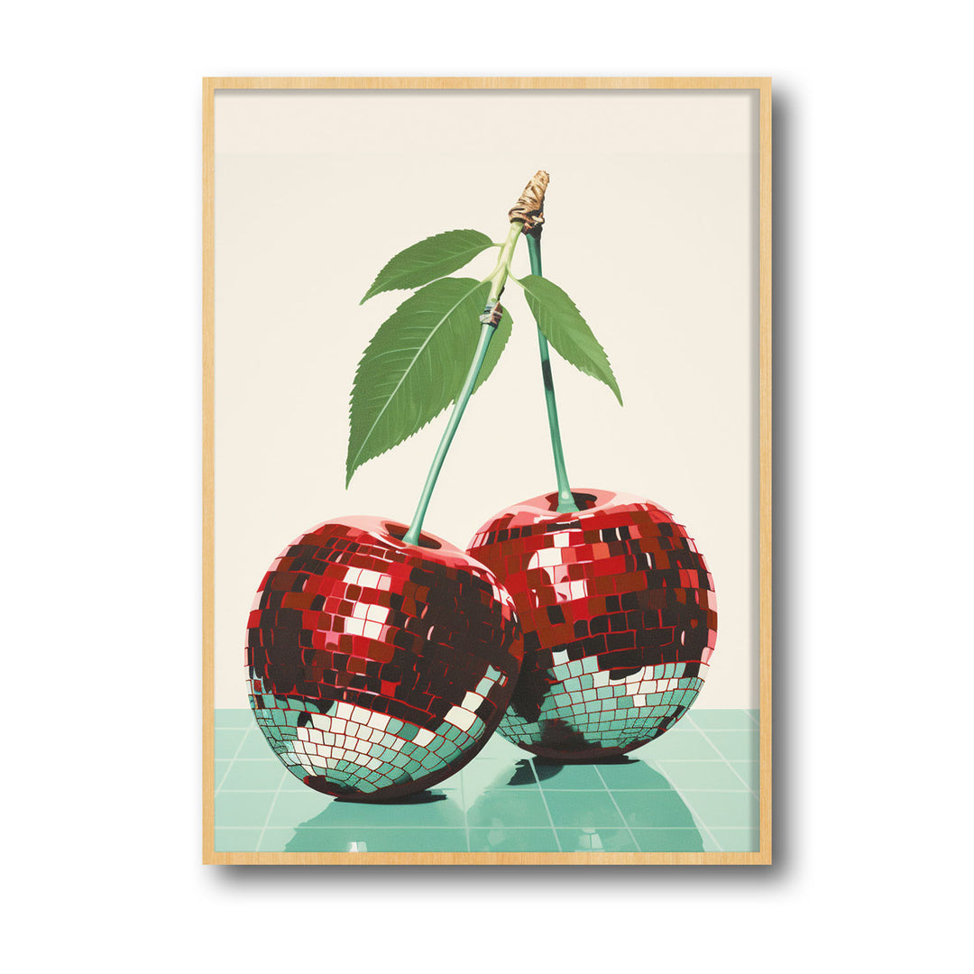 cherry-disco-balls canvas art - Shop art for home decor