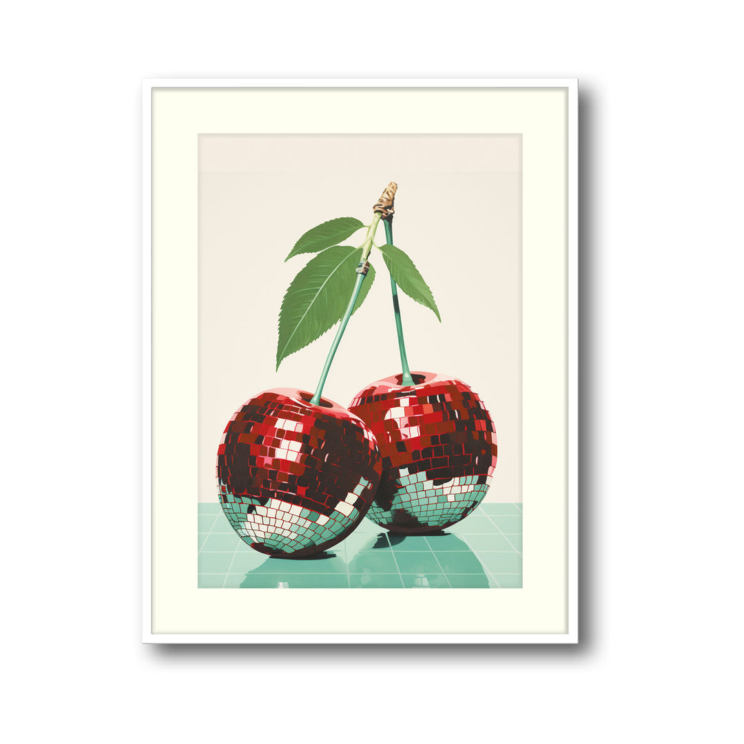 cherry-disco-balls canvas art - Shop art for home decor