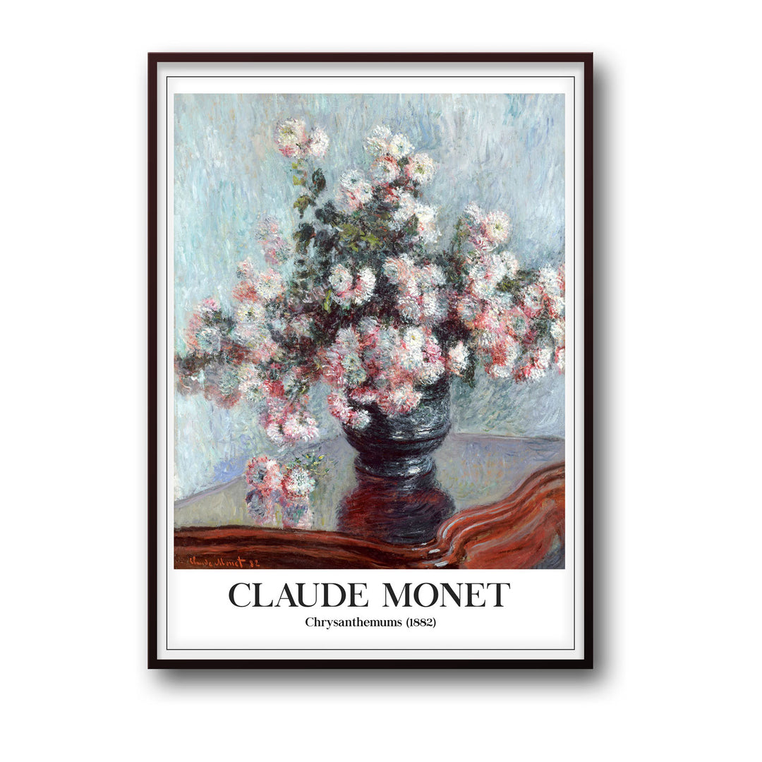 chrysanthemums-claude-monet canvas art - Shop art for home decor