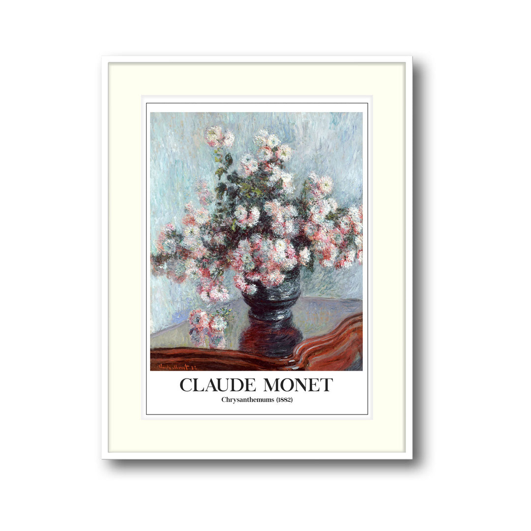 chrysanthemums-claude-monet canvas art - Shop art for home decor