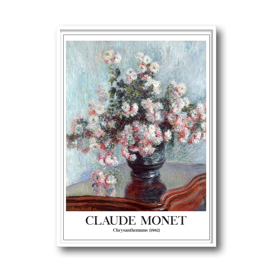 chrysanthemums-claude-monet canvas art - Shop art for home decor