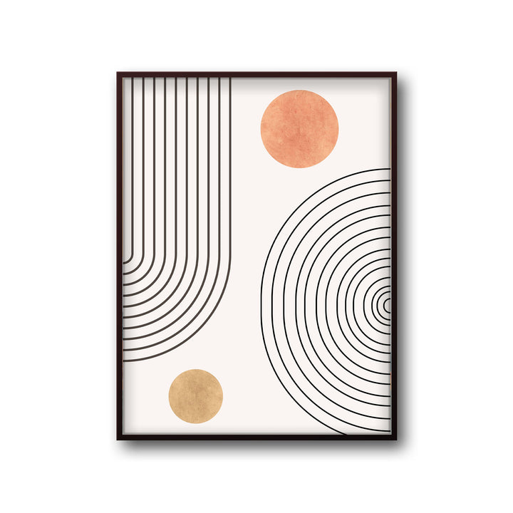 circles art print - High-quality canvas print from Raremango