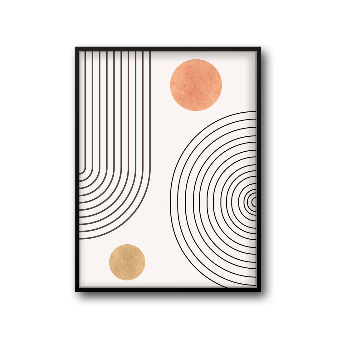 circles art print - High-quality canvas print from Raremango