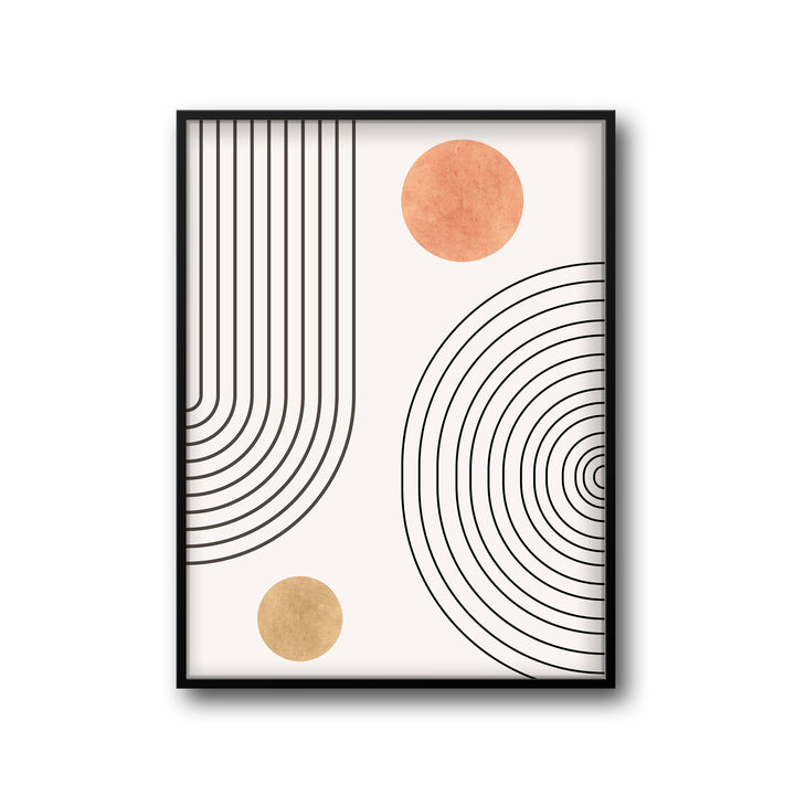 circles art print - High-quality canvas print from Raremango