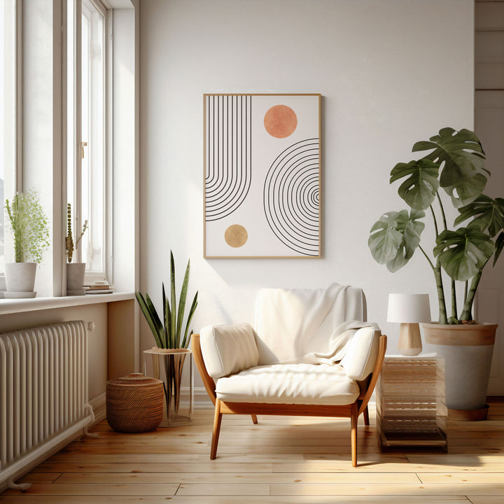 circles art print - High-quality canvas print from Raremango