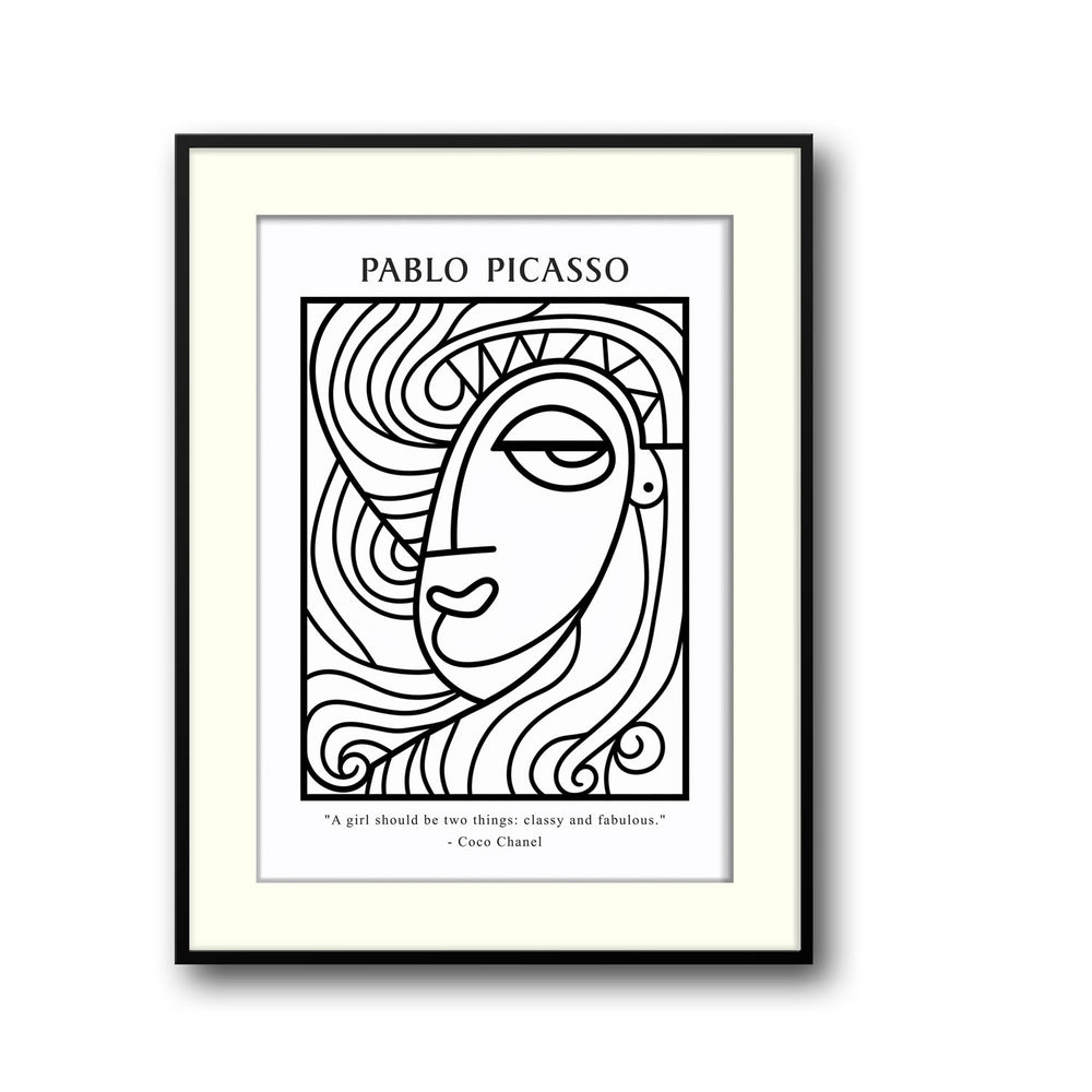 classy-fabulous-girl-pablo-picasso canvas art - Shop art for home decor