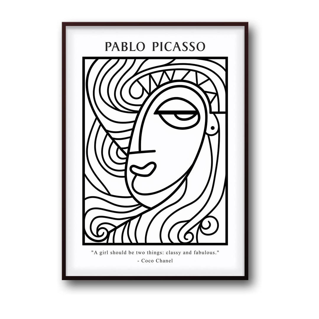 classy-fabulous-girl-pablo-picasso canvas art - Shop art for home decor