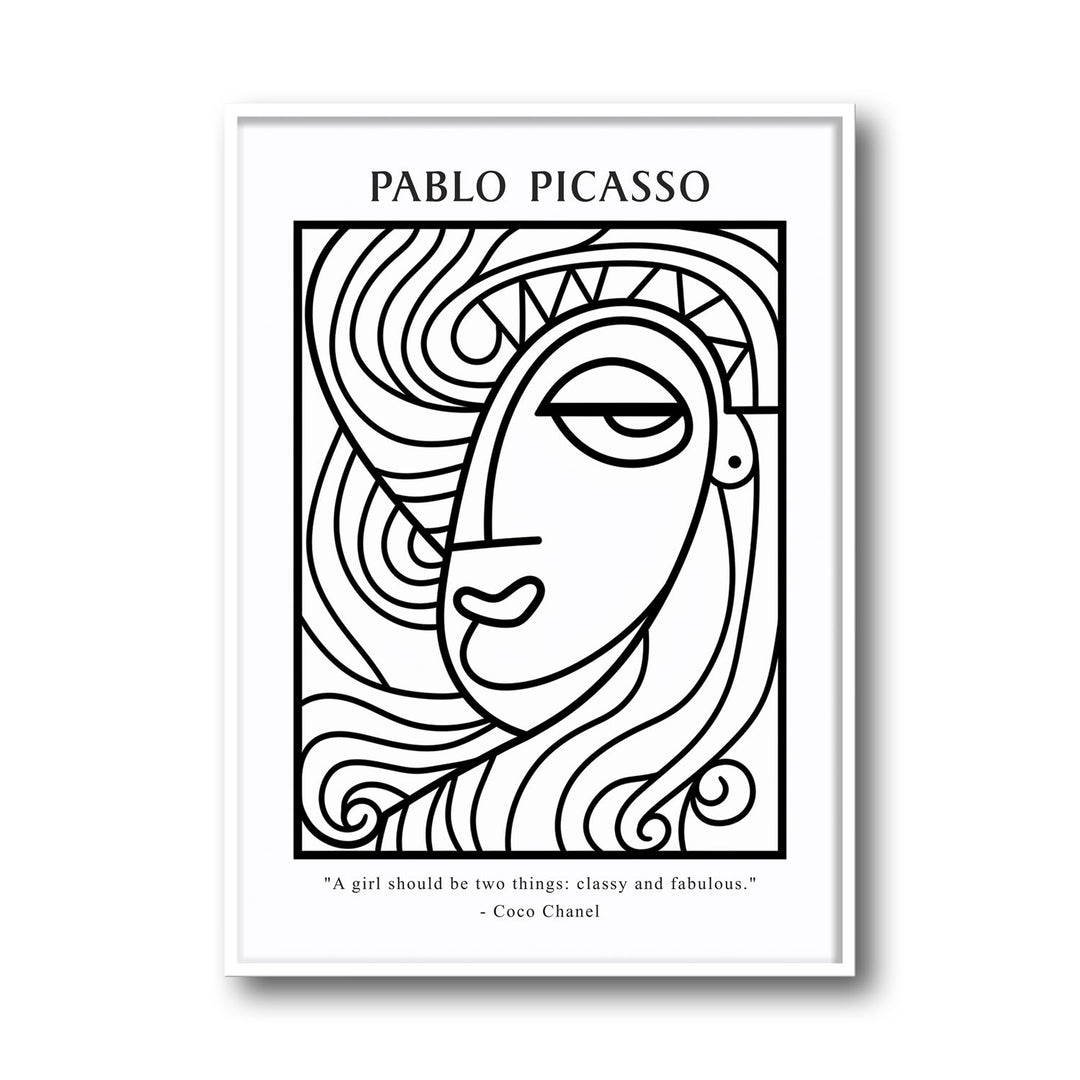 classy-fabulous-girl-pablo-picasso canvas art - Shop art for home decor