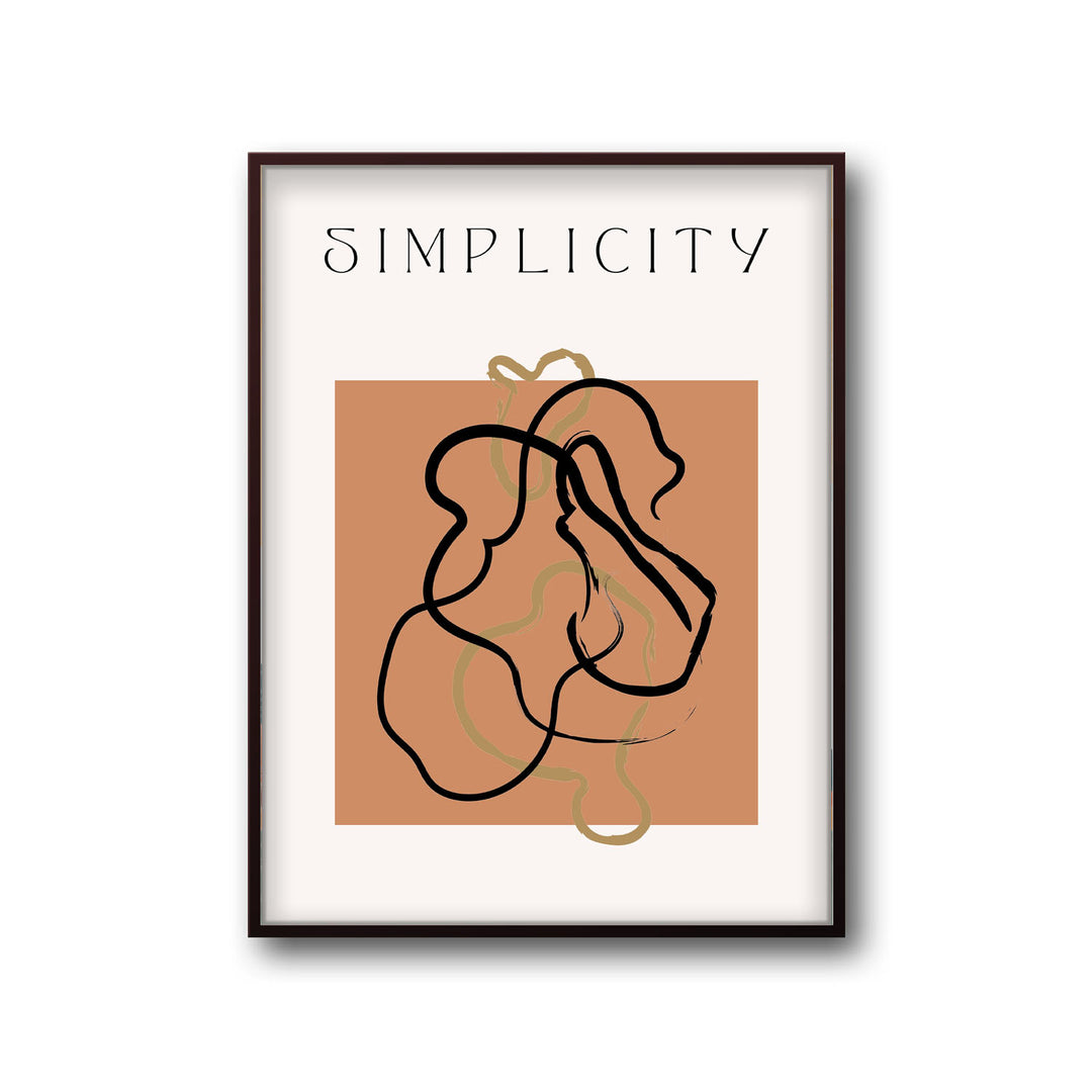 contour-abstrait art print - High-quality canvas print from Raremango