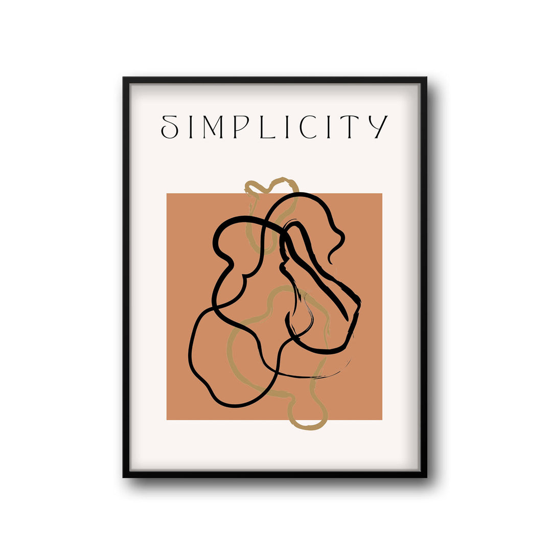 contour-abstrait art print - High-quality canvas print from Raremango