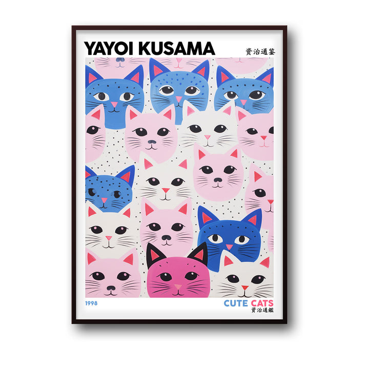 cute-cats-yayoi-kusama canvas art - Shop art for home decor