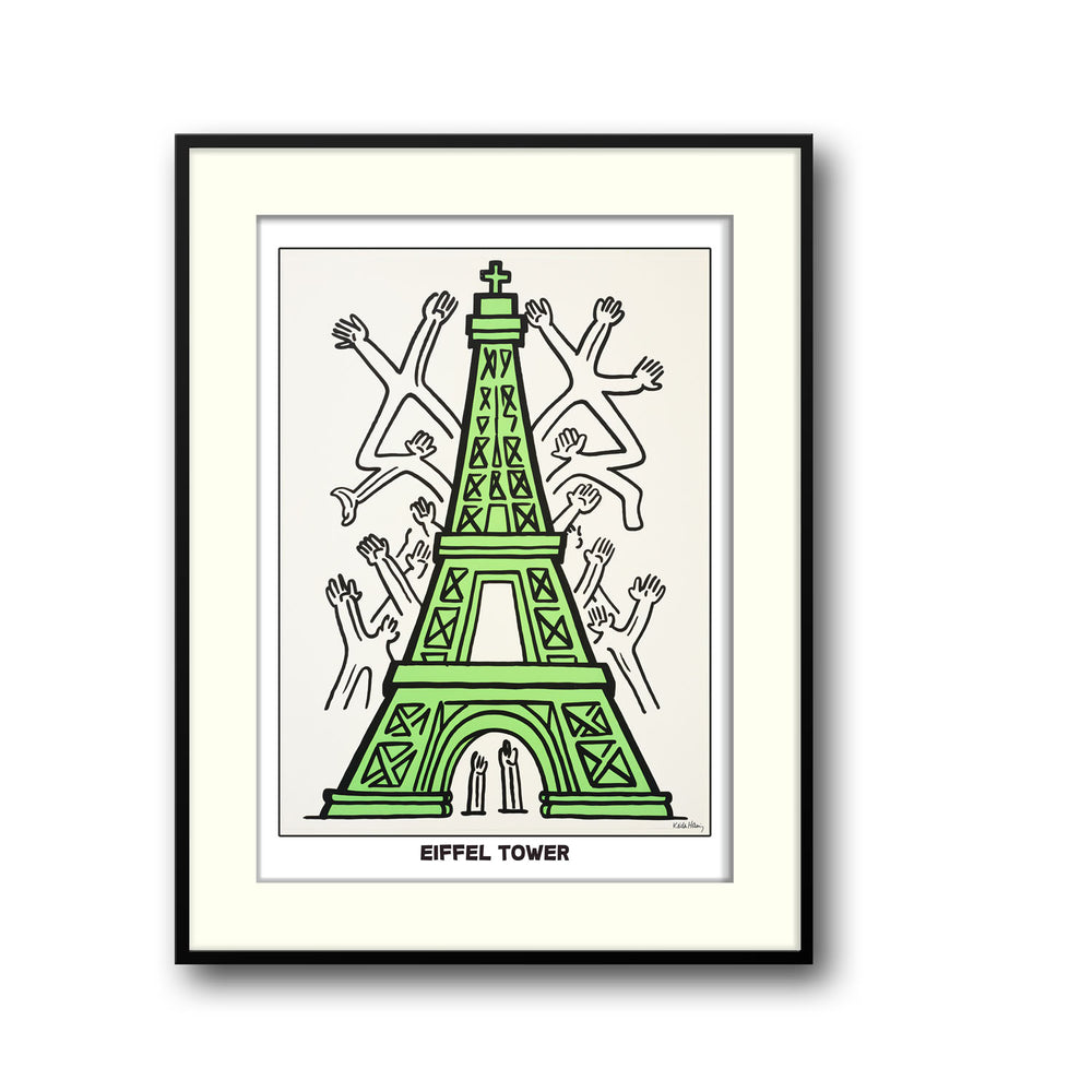 eiffel-tower-keith-haring canvas art - Shop art for home decor