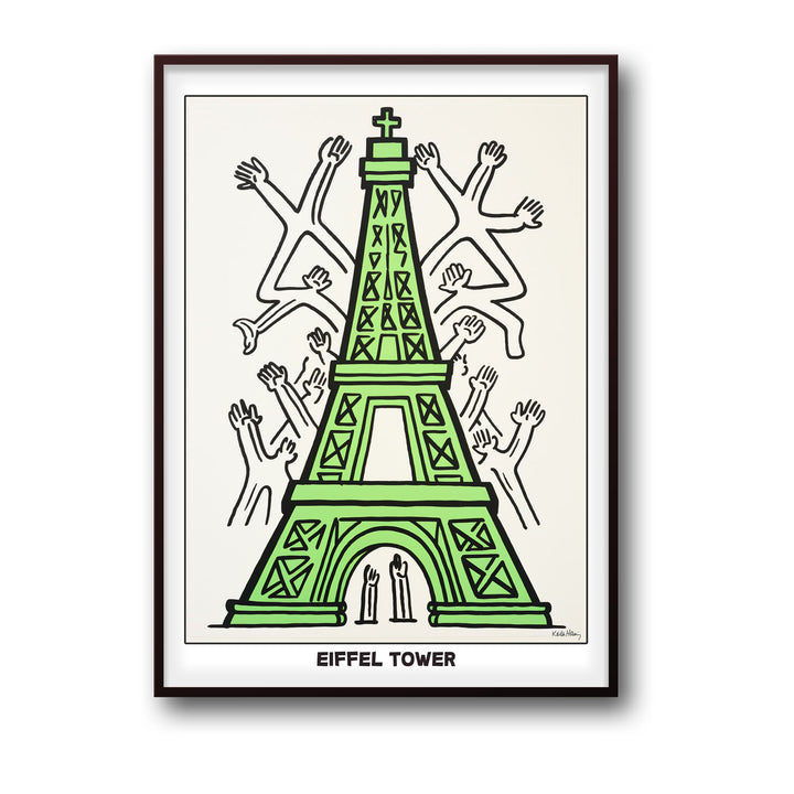 eiffel-tower-keith-haring canvas art - Shop art for home decor