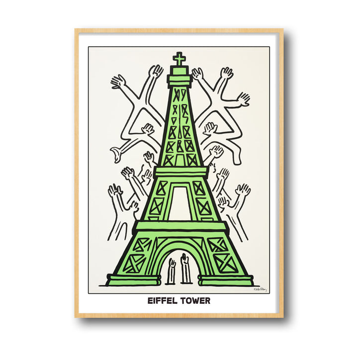 eiffel-tower-keith-haring canvas art - Shop art for home decor